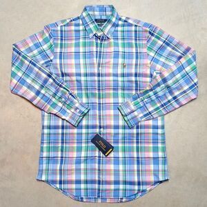 NWT Polo Ralph Lauren Performance Button Down Shirt Men's SMALL Plaid Classic